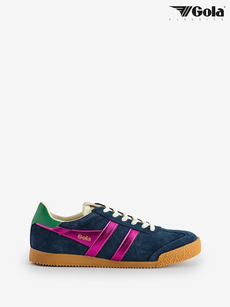 Gola Navy Fuschia Emerald Womens Elan Glitz Trainers (F38690) | £90