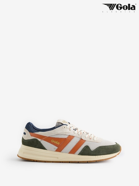 Gola Khaki Green Mens Delta Trainers (F38912) | £90
