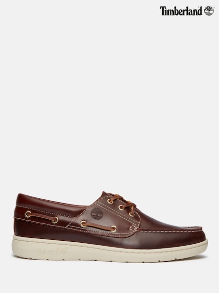 Timberland Red Portofino Pier Boat Shoes (F40005) | £145