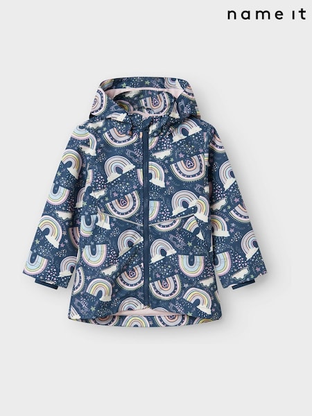 Name It Blue Rainbow Jacket with Detachable Hood (F40032) | £31