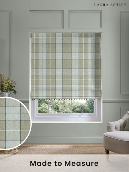 Laura Ashley Green Alfriston Made to Measure Roman Blind (F40119) | £119