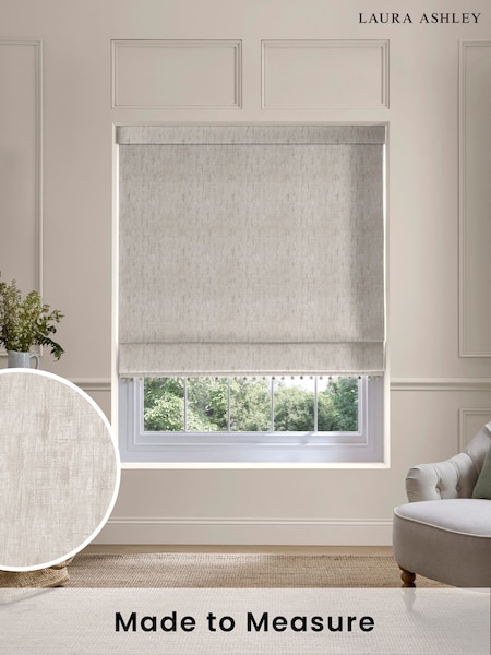 Laura Ashley Natural Whinfell Made to Measure Roman Blind (F40121) | £100
