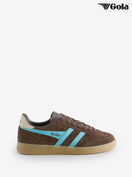 Gola Dark Brown Ocean Bone Gum Womens Viper Trainers (F40221) | £85
