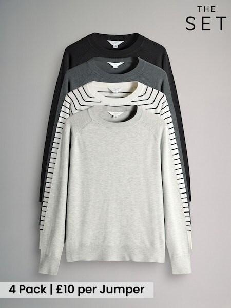 新品　WOMEN’S WR STRIPE CREW NECK KNIT S Women's 3D Knit Cotton Crew Neck Jumper (Stripe) | UNIQLO PL