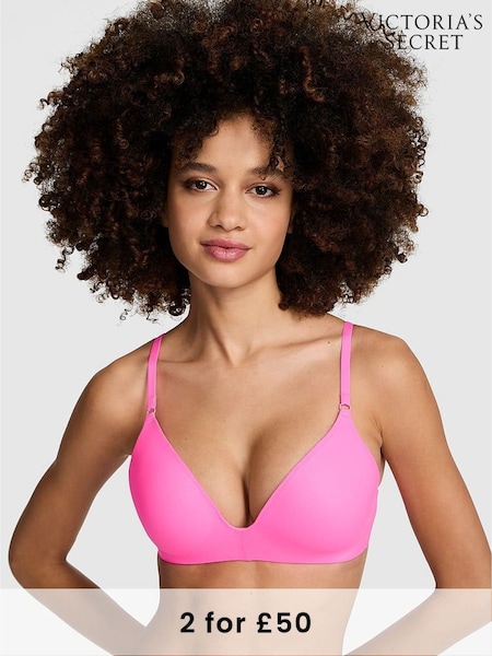 Victoria's Secret Radiant Rose Pink Non Wired Push Up Non Wired Push Up Bra (F40326) | £29