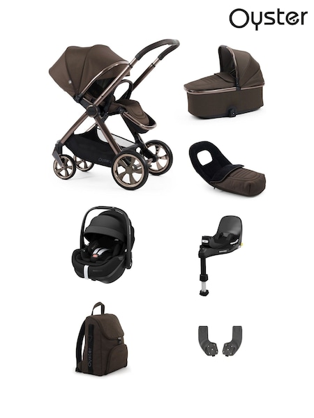 Oyster 7 Piece Chocolate 4 Luxury Bundle with Maxi Cosi 360 Car Seat (F40327) | £1,220