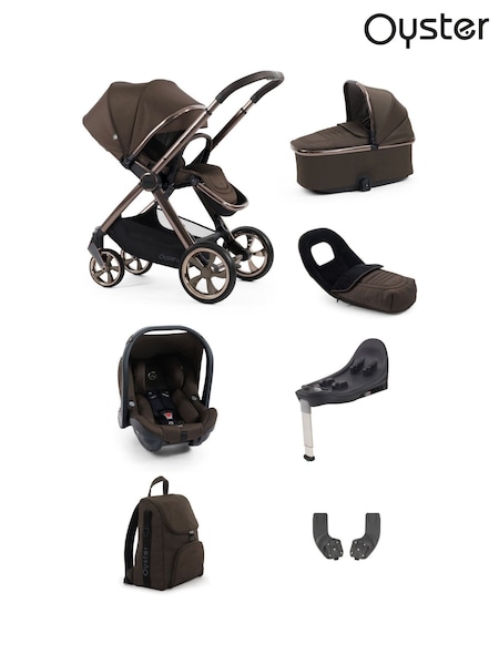 Oyster 7 Piece Chocolate 4 Luxury Bundle with Oyster Capsule Car Seat (F40328) | £979