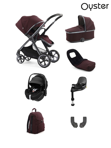 Oyster 7 Piece Mulberry 4 Luxury Bundle with Maxi Cosi 360 Car Seat (F40335) | £1,220
