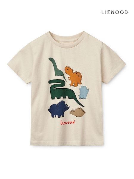 Liewood Cream Apia Placement Short Sleeve T-Shirt (F40900) | £25