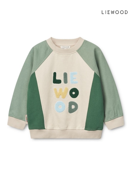 Liewood Green Aude Placement Sweatshirt (F40911) | £48