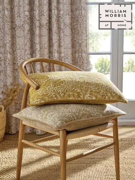 William Morris At Home Tumeric Larkspur Cushion (F41085) | £50