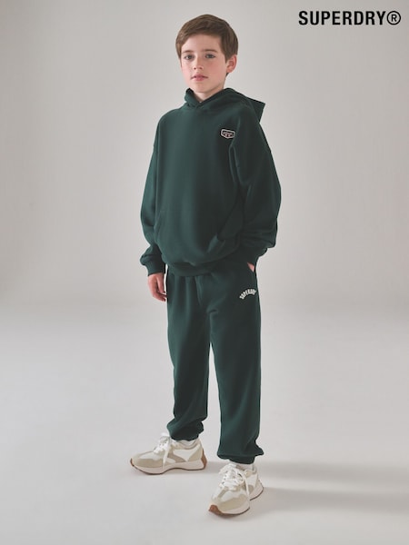 Superdry Green White Sweatshirt and Joggers Set (F41211) | £42 - £46