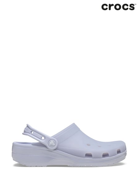 Crocs Purple Classic Frosted Clogs (F41330) | £50