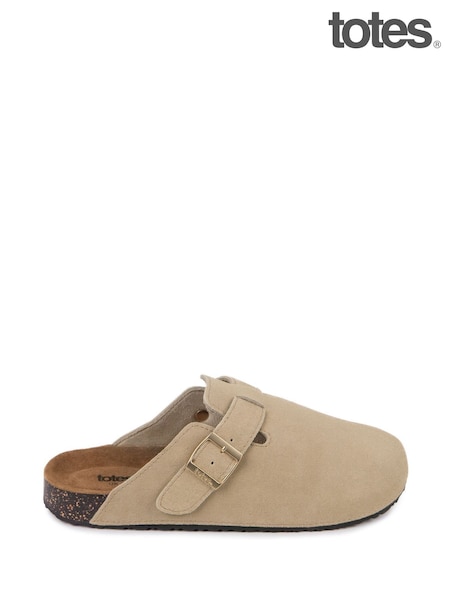 Totes Natural Ladies Suede Clogs (F41405) | £50