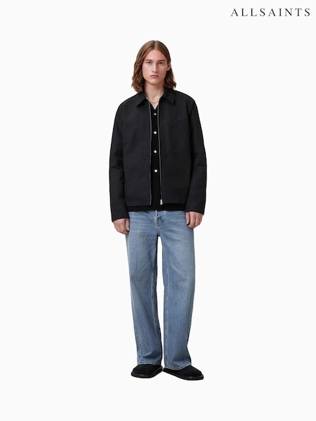 AllSaints Black Fenway Jacket (F41458) | £169