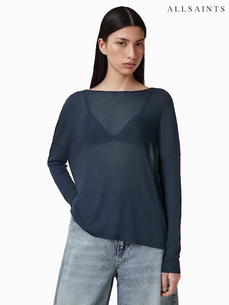AllSaints Blue Francesco Rita T-Shirt (F41461) | £55
