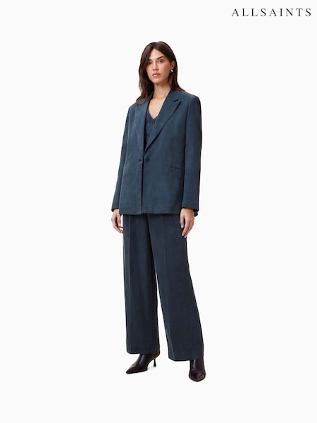 AllSaints Blue Averie Ten Trousers (F41472) | £189