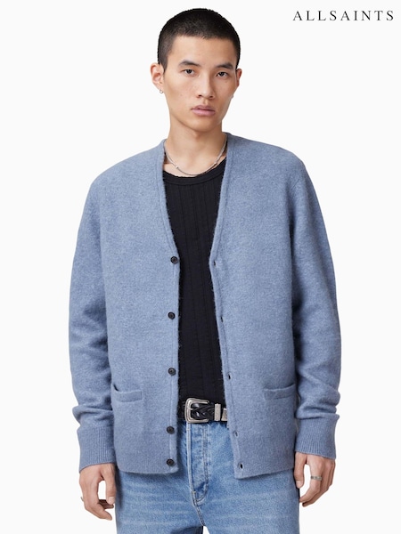 AllSaints Blue Renn Cardigan (F41494) | £159
