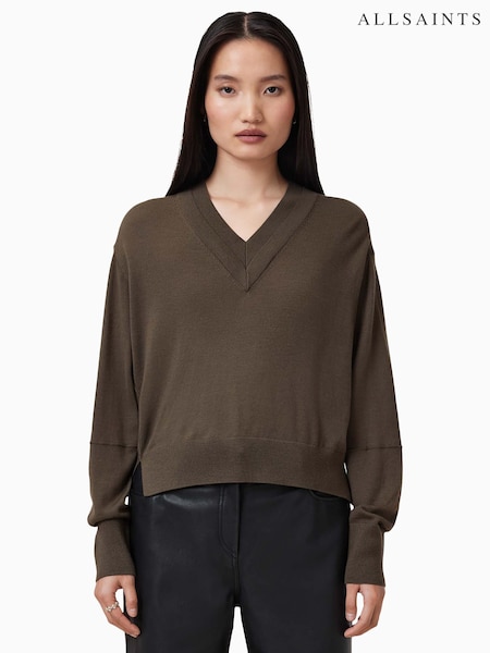AllSaints Brown Julieana Jumper (F41497) | £139