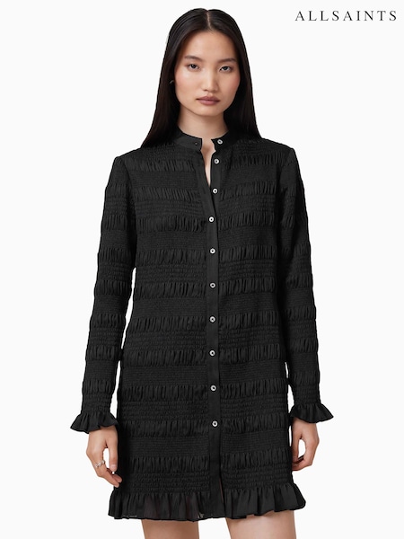 AllSaints Black Meg Mini Dress (F41513) | £179