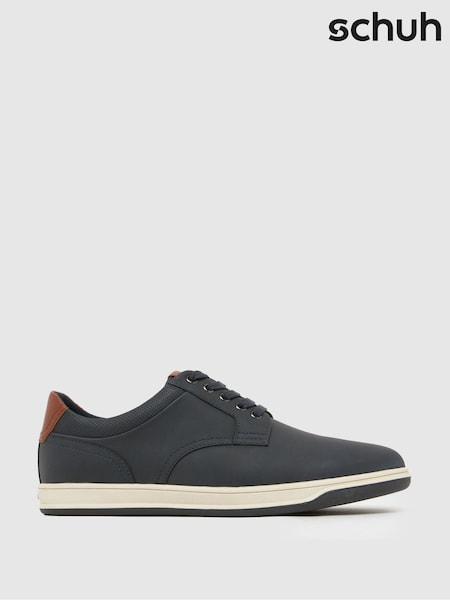 Schuh Blue Wells Lace-Up Trainers (F41594) | £45