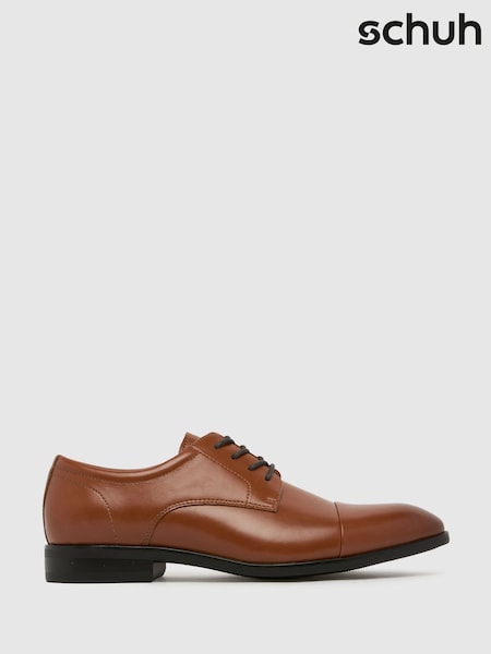 Schuh Ross Lace-Up Derby Brown Shoes (F41596) | £45