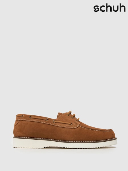 Schuh EC Rick Suede Boat Brown Shoes (F41602) | £60