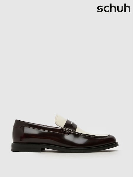 Schuh Richard Leather Brown Loafers (F41604) | £65