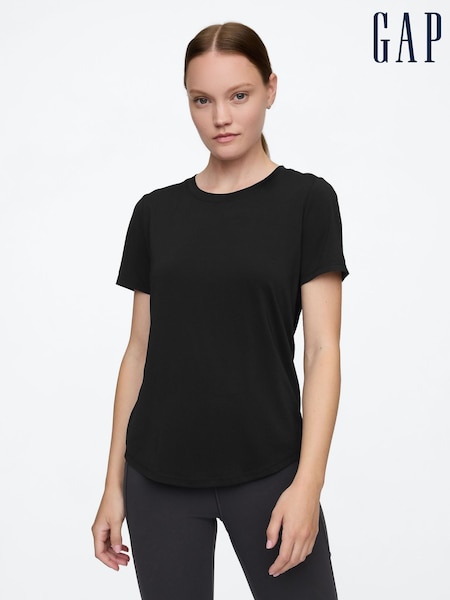 Gap Black Brushed Jersey Short Sleeve T-Shirt (F41668) | £15
