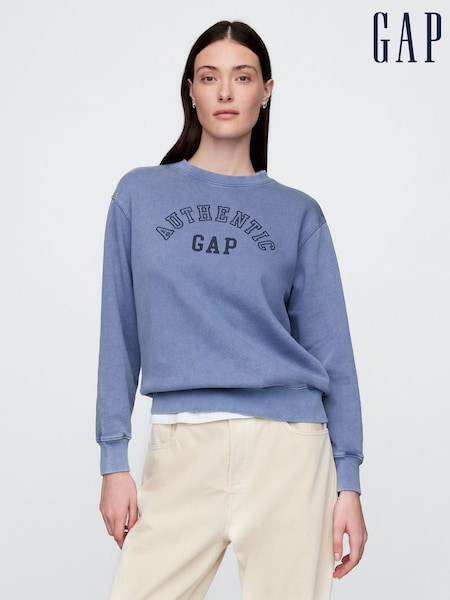 Gap Blue Vintage Soft French Terry Logo Sweatshirt (F41782) | £45