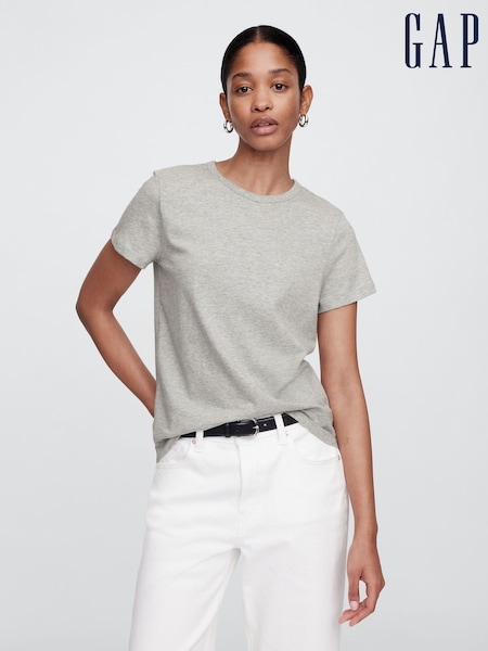 Gap Grey Crew Neck Favourite Cotton Short Sleeve T-Shirt (F41816) | £12