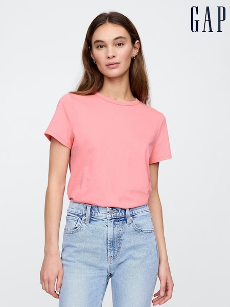 Gap Pink Crew Neck Favourite Cotton Short Sleeve T-Shirt (F41818) | £12
