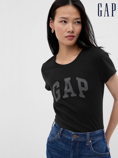 Gap Black Vintage Logo Short Sleeve T-Shirt (F41841) | £14