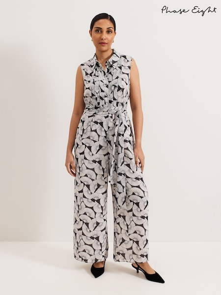 Phase Eight Black Petite Janine Jumpsuit (F41867) | £139