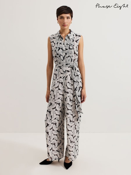 Phase Eight Black Janine Jumpsuit (F41871) | £139
