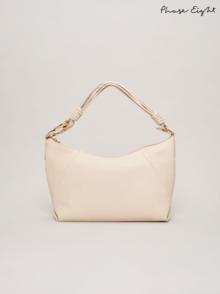 Phase Eight White Twisted Handle Bag (F41882) | £109