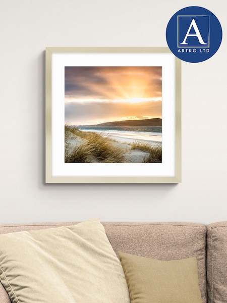 Artko Champagne Diffused Sun by Ian Badley Framed Art (F41940) | £95