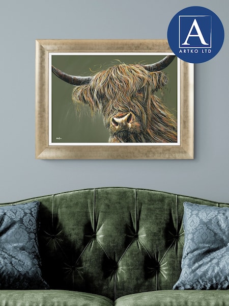 Artko Gold Ruben Highland by David Cope Framed Art (F41944) | £115