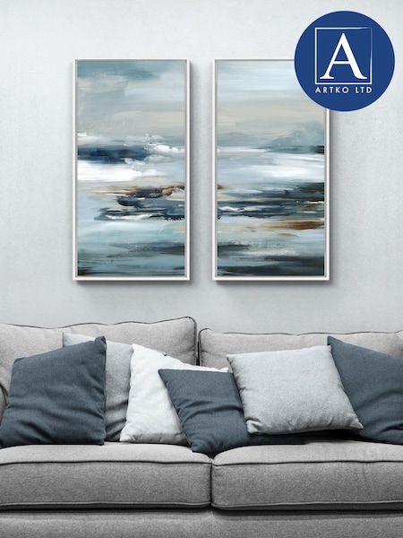 Artko White Be Bold Set of 2 Framed Canvas (F41945) | £175