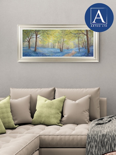 Artko Gold Heavenly Blue Vista by Chris Bourne Framed Art (F41948) | £150
