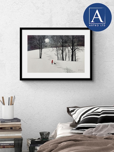 Artko Black Moon Walk by Adam Barsby Framed Art (F41967) | £90