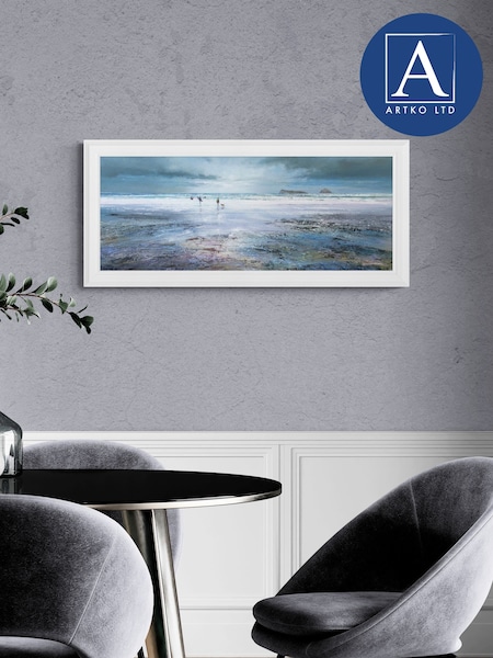 Artko White Winter Surf Constantine Bay by Michael Sanders Art (F41968) | £100