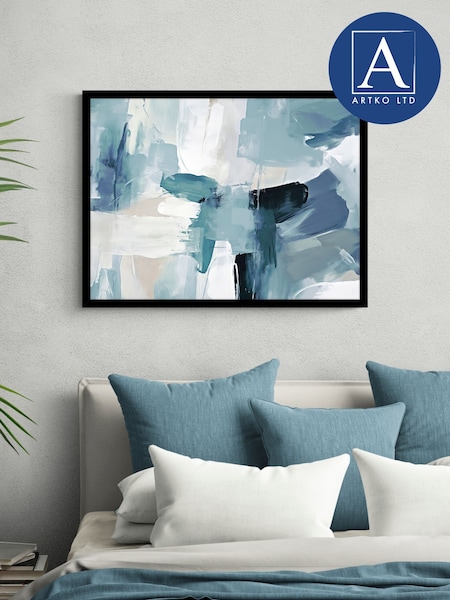 Artko Blue Abstarct by Irena Orlov Framed Art (F41979) | £85