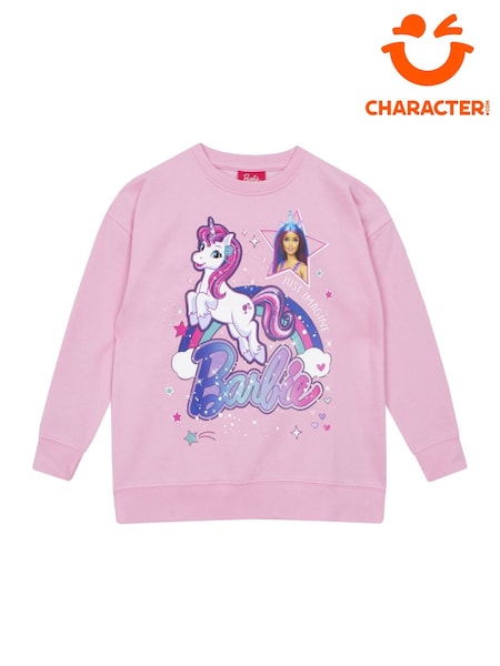 Character Pink Barbie Unicorn Sweatshirt (F41995) | £17
