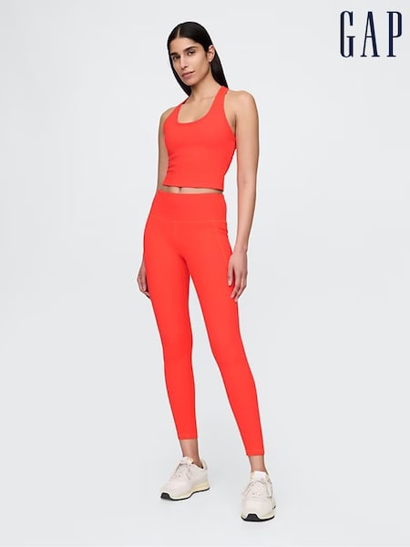 Gap Orange Full Length High Waisted Power Stretch Leggings (F42064) | £45
