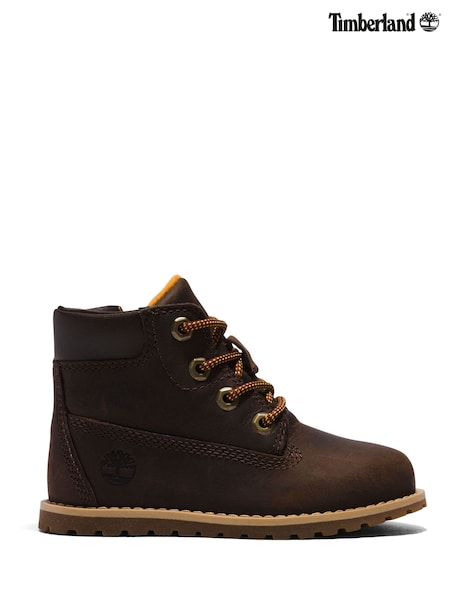 Timberland Kids Pokey Pine Brown Boots (F42226) | £60