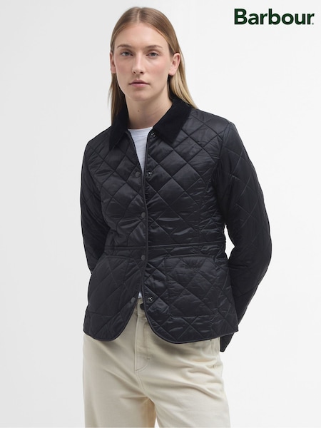 Barbour® Black Deveron Diamond Quilt Lightweight Jacket (F42251) | £149