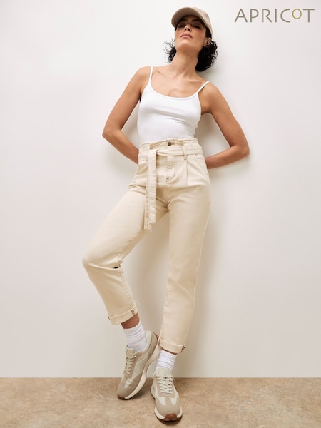 Apricot Cream Stella Mom Jeans (F42338) | £52