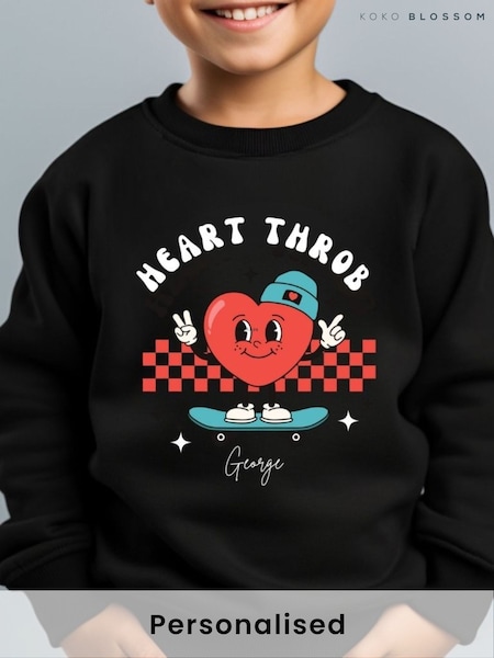 Personalised Heart Throb Sweatshirt by Koko Blossom (F42377) | £24