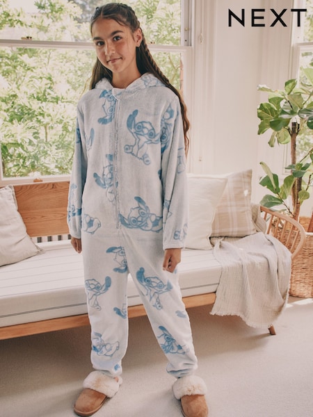Blue Lilo & Stitch Fleece All-In-One (3-16yrs) (F42381) | £25 - £37